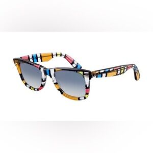 Rare Ray-Ban Multicolor Mondrian Wayfarer Sunglasses